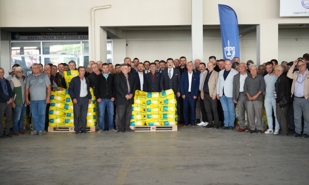 Yenişehir Belediyesi'nden çiftçiye tarihi destek...